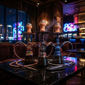 Cachimba de Camuflaje Colorida, Pipa de Agua Decorativa Moderna para Salón, Bar y Uso Doméstico - Product Image 5