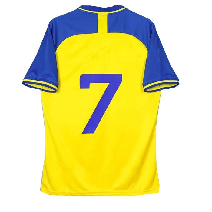 Camisetas de fútbol amarillas y azules, nuevas, 2023