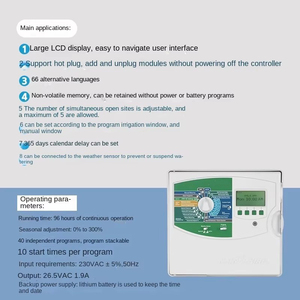 Controlador de Riego Automático de Plástico DaringFish para Jardinería y Sistemas de Goteo, Expandible a 12/24/36/48 Estaciones - Product Image 3