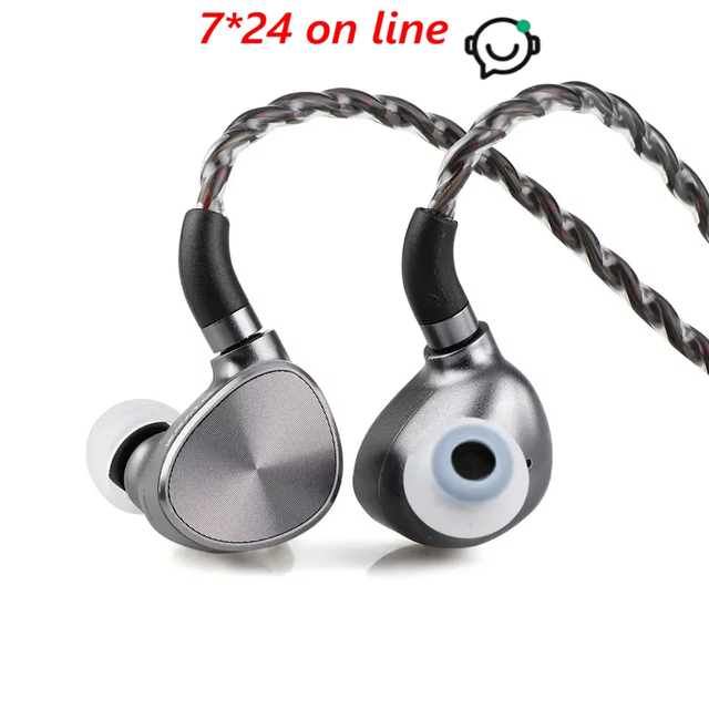 7Hz Legato Metal Headphone 2DD HiFi In-Ear IEM Monitor Dual Dynamic Driver with Detachable OCC 078mm 3.5mm & 2Pin Cable