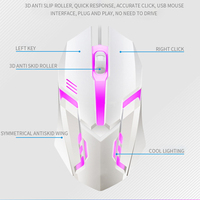 Gamer Keyboard and Mouse PC Gaming RGB Backlit Keyboard Rubber Keycaps Wired Keyboard Mouse Gamer Gaming Mouse