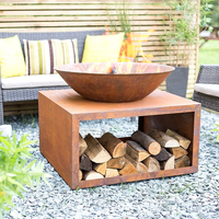Barbecue en acier corten en gros, foyer en acier corten, barbecue en acier corten