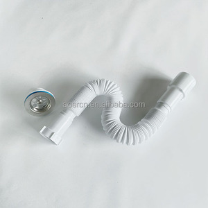 Tubo Flexible de drenaje de residuos, manguera de drenaje de plástico para lavabo de baño - Product Image 3