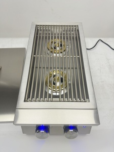 מפעל מכירה ישירה ארון מטבח bbq חיצוני מבער גז מנגל תנור נייד 2 מבער - Product Image 3