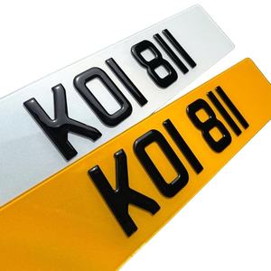 Letras de Gel 3D para Matrículas de Coche, Letras Acrílicas Cortadas con Láser 4D para Matrículas del Reino Unido, PMMA - Product Image 2