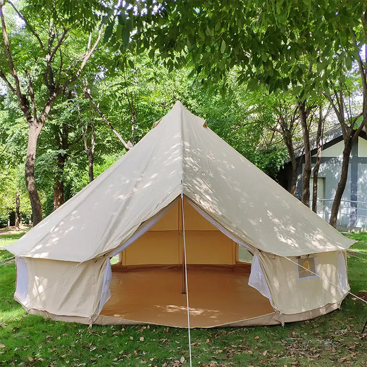 Daya 3M 4M 5M 6M tenda di lusso all'aperto Teepee yurta Glamping tela di cotone campana tenda per campeggio esterno 4 stagioni