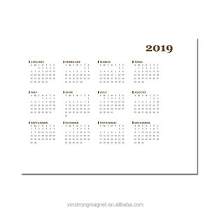 بسعر الجملة مغناطيس تقويم سنوي رخيص مغناطيس ثلاجة قابل للتخصيص هدايا ترويجية مواد ورقية مطاطية من كلوريد البولي فينيل - Product Image 4