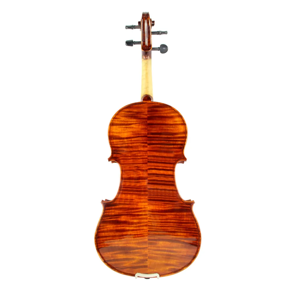 Precio barato Mayoristas Instrumento de violín flameado de grado medio profesional de tamaño completo para estudiantes