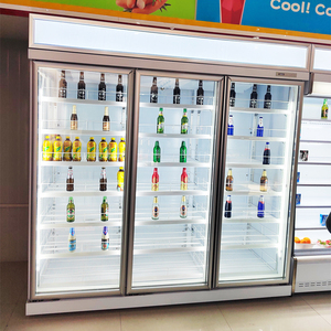 Commercial Beverage Cooler Display <b>Fridge</b> Drink Cooler Beer Glass Door Supermarket Refrigerator RT - Beverage Display Cooler Rap - Product Image 5