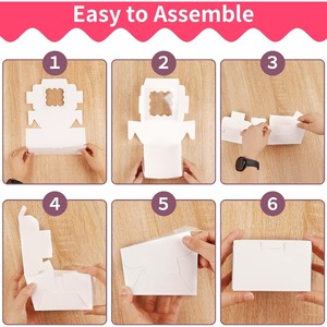 กล่องบิสกิตสีขาว กล่องขนมปังแบบมีหน้าต่าง เหมาะสำหรับสินค้าหลากหลายชนิด ปรับแต่งได้ตามความต้องการ - Product Image 4