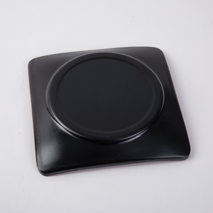 Nouvelles assiettes carrées en mélamine noires et rouges imprimées, assiettes à collation en <span class=keywords><strong>plastique</strong></span>, assiettes à apéritif en mélamine en promotion - Product Image 5