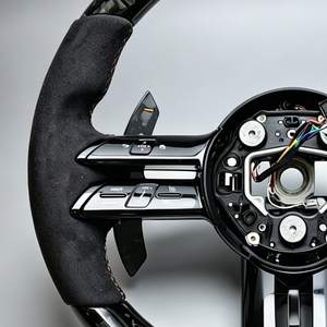 Volant personnalisé en fibre de carbone forgée, très demandé, pour <span class=keywords><strong>Mercedes</strong></span> Benz AMG GT G63 W213 W223 W206 W205 W204 A45 GLA45 E63 G65 - Product Image 3