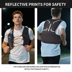 Biểu Tượng Tùy Chỉnh Trọng Lượng Nhẹ Polyester <span class=keywords><strong>Hydration</strong></span> Gói Ba Lô Vest Cho Đường Mòn Chạy Đi Bộ Đường Dài Đi Xe Đạp Không Thấm Nước Xách Tay Hai 500Ml - Product Image 3
