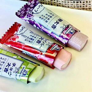 Makanan ringan Jepang <span class=keywords><strong>Hi</strong></span> mengunyah jus buah Sandwich permen Gummy anggur stroberi rasa buah susu permen - Product Image 5