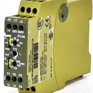 Relè di Monitoraggio Sovratensione Pilz Mushroom S1um 230-240VAC UM 0.1-500VAC/DC ID No. 827265 Nuovo Originale Pronto per la Spedizione Industriale a - Product Image 1