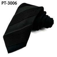 3D Plissee Seiden krawatten für Männer Solid Business Krawatte Custom Plain Natural Folding Stoff Hochwertige Seide Custom Krawatte