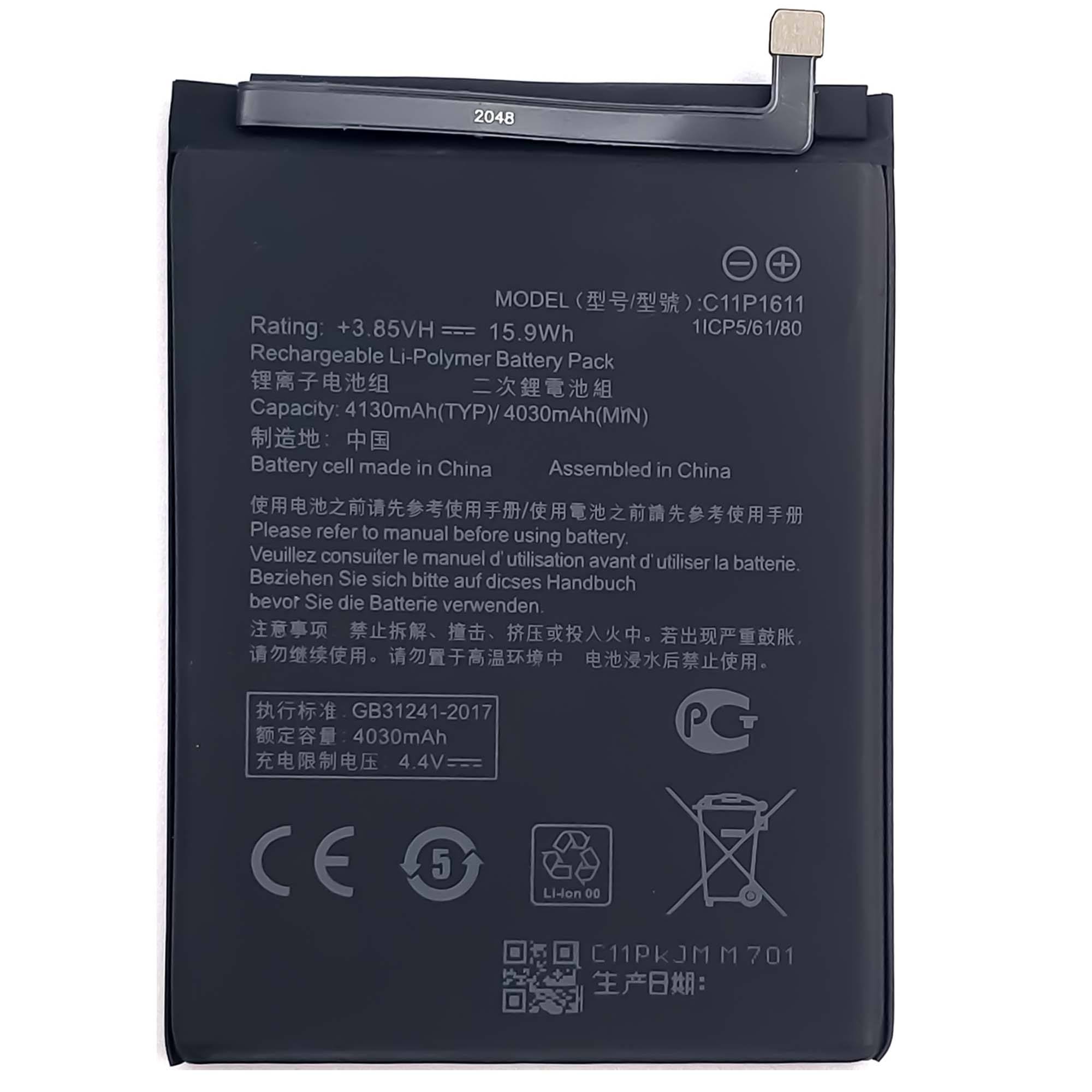 BATTERIA PER ASUS ZENFONE 3 MAX ZC520TL X00BD C11P1611 4130mAh - Foto 3