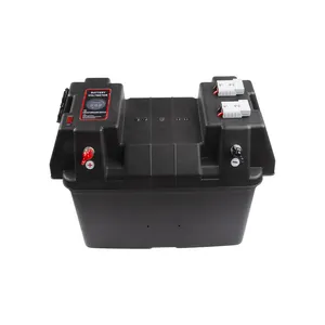 Diskon besar 12V kotak baterai mobil luar ruangan/casing IP67 bahan PP tingkat perlindungan untuk perjalanan berkemah laut