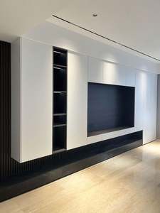 Meuble TV moderne de luxe léger, fabriqué à partir de matériaux écologiques, meuble TV personnalisable pour toute la maison - Product Image 6