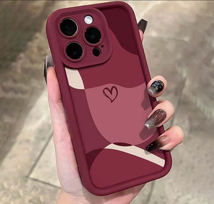 Custodia per <span class=keywords><strong>iPhone</strong></span> con Motivo a Griglia <span class=keywords><strong>Rossa</strong></span> Piccola e Raffinata, Piena di Amore, per Modelli 16 15 17 <span class=keywords><strong>Pro</strong></span> <span class=keywords><strong>Max</strong></span> 14 13 12 <span class=keywords><strong>11</strong></span>, <span class=keywords><strong>Cover</strong></span> Posteriore Antiurto - Product Image 2