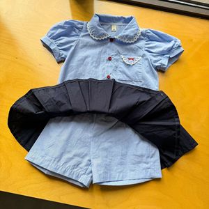 Set di Abbigliamento Estivo 2026 per Bambini in Stile Preppy, Coordinato Fratello e Sorella, <span class=keywords><strong>2</strong></span> Pezzi, Vendita all'Ingrosso - Product Image 4