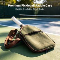 Housse de protection portable en néoprène pour raquettes de pickleball, durable, en nylon, convient aussi aux raquettes de tennis de table