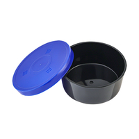 Pêche en plastique Petit seau de ver de terre Portable Leurre à main Seau d'appât Respirant Ver rouge Boîte d'appâts vivants frais