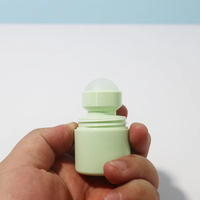 Flacon roll-on en PE de 30 ml rechargeable, vide, pour massage, essence, émulsion, désodorisation