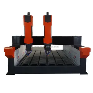Cheap 3d marble granit natural stone cnc carving engraving cutting machine price stone cnc router for tombstone milestone