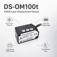 Sensor de Desplazamiento Láser DASS DS-OM100T al por Mayor, Precisión de 0.01mm, Medición de Distancia, Interruptor de Punto Luminoso Pequeño, Salida Analógica