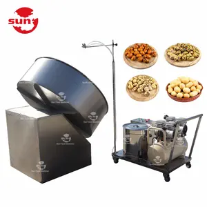 Máquina automática de recubrimiento de cacahuete, para frutos secos recubiertos de alimentos, venta directa de fábrica