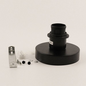Support de lampe de plafond noir E27 avec kit de montage pour éclairage intérieur - Product Image 1