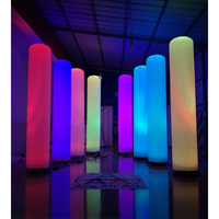 Colonne de pilier LED gonflable personnalisée pour la décoration extérieure des fêtes de mariage