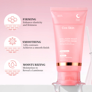 Mascarilla <span class=keywords><strong>de</strong></span> Colágeno Hidrolizado con Logotipo Personalizado <span class=keywords><strong>para</strong></span> una Piel Radiante, Hidratante, Antienvejecimiento, Antiarrugas, Mascarilla Facial Nocturna Desprendible - Product Image 5