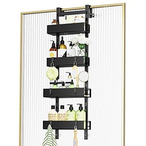 Hot selling fashion light luxury -free wall hanging bath towel toilet rack bathroom storage rack