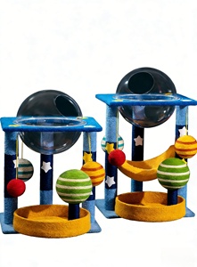 Arredo per animali domestici all'ingrosso ecologico: Albero da arrampicata con sisal, casetta e torre tiragraffi per gatti e gattini - Product Image 6