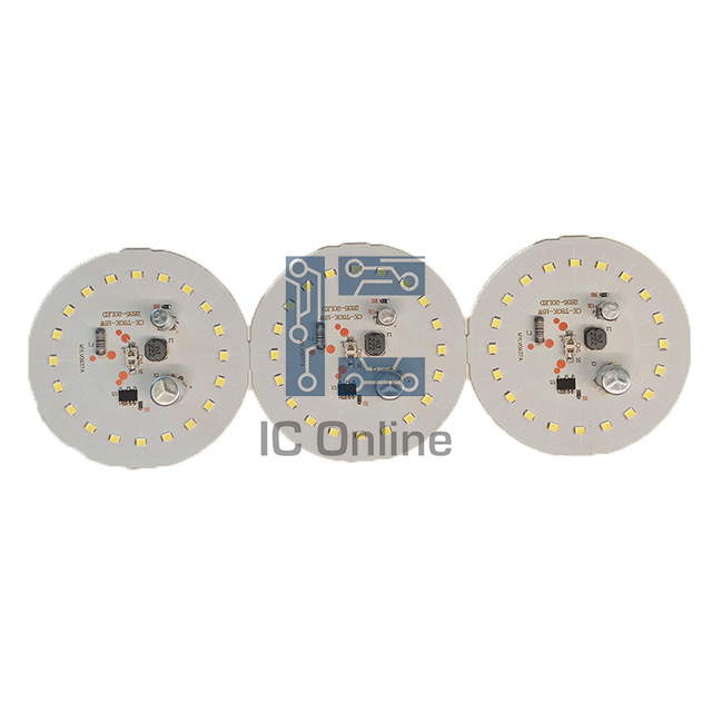 DOB T Bulb Plastic coated aluminum LED PCBA board power 20W T80 20pcs size 77*77mm electrolysis 6.8uf 400v/2.2uf 250v 100-120mA