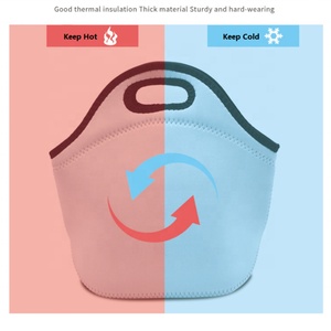 Bolsa Térmica Ecológica de Neopreno para Almuerzo, Portátil, para Exteriores, Enfriador de Alimentos y Bebidas, con Logotipo Personalizado - Product Image 2