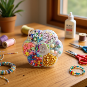 ILAN <b>Beads</b> <b>Set</b> 10x10cm Assorted Colors for Crafting - Product Image 2