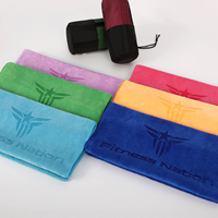 Serviettes de sport, de plage et de fitness personnalisées avec logo, broderie, impression laser multicolore, design sur mesure, serviettes pour le visage et les mains, serviettes cadeaux