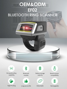 Effon EF02 Mini Bluetooth Wearable Anel sem fio 2D Imagem <span class=keywords><strong>QR</strong></span> Code <span class=keywords><strong>Barcode</strong></span> <span class=keywords><strong>Reader</strong></span> Scanner para Inventário Armazém Estoque - Product Image 3