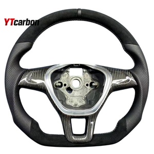 Volante de Cuero Completo Personalizado YTcarbon para Transporter <span class=keywords><strong>Virtus</strong></span> Vento, Accesorios Interiores para Automóviles, Modificación de Piezas de Automóviles, Cuero Italiano y Gamuza - Product Image 6