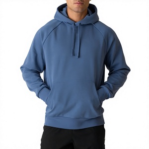 Nouveau design de panneau, prix d'usine de gros, matière confortable, respirant, avec capuche et poches, pull-over grande taille pour hommes - Product Image 1