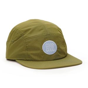 หมวกแคมป์ 5 แผง ผ้าไนลอน ป้ายทอแบบไม่แข็ง ปรับแต่งได้ สีเขียว - Product Image 3