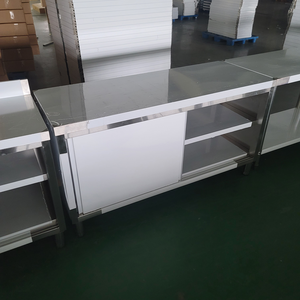 Gabinete de mesa de preparación de acero inoxidable de alta resistencia | Banco de trabajo comercial para Cocina, Restaurante, panadería y <span class=keywords><strong>catering</strong></span> - Product Image 3