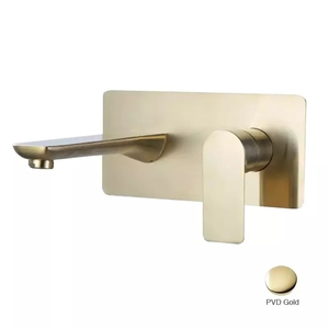 Amaxo đòn bẩy duy nhất chải vàng nước TAP ẩn trong treo tường lưu vực vòi Mixer - Product Image 1