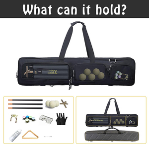 Estuche para Taco de Billar de Muestra Gratuita 4x4, Estuche para Transportar Taco de Billar, Bolsa Acolchada para Taco de Billar - Capacidad para 4 Culatas y 4 Flechas - Product Image 6