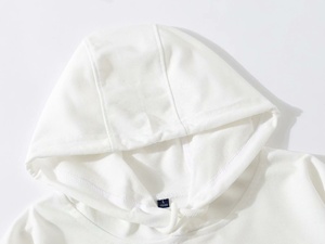 OEM campione gratuito più venduto <span class=keywords><strong>felpa</strong></span> con cappuccio Unisex in maglia 100% poliestere <span class=keywords><strong>felpa</strong></span> da uomo Oversize felpe con cappuccio tinta unita stampa autunno - Product Image 5