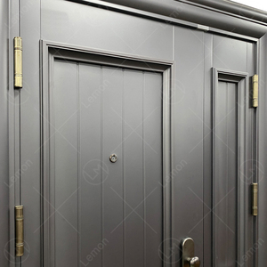 Puerta Doble de Seguridad Exterior Residencial Moderna de Acero con Cerradura de Código de Huellas Dactilares - Product Image 6