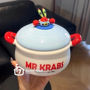 Ciotola di spaghetti istantanei con manico in ceramica, grande capacità <span class=keywords><strong>SpongeBob</strong></span> - Product Image 2